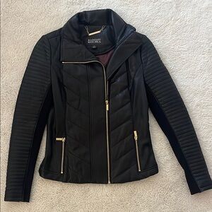 Badgley Mischka Dion Black Quilted Jacket